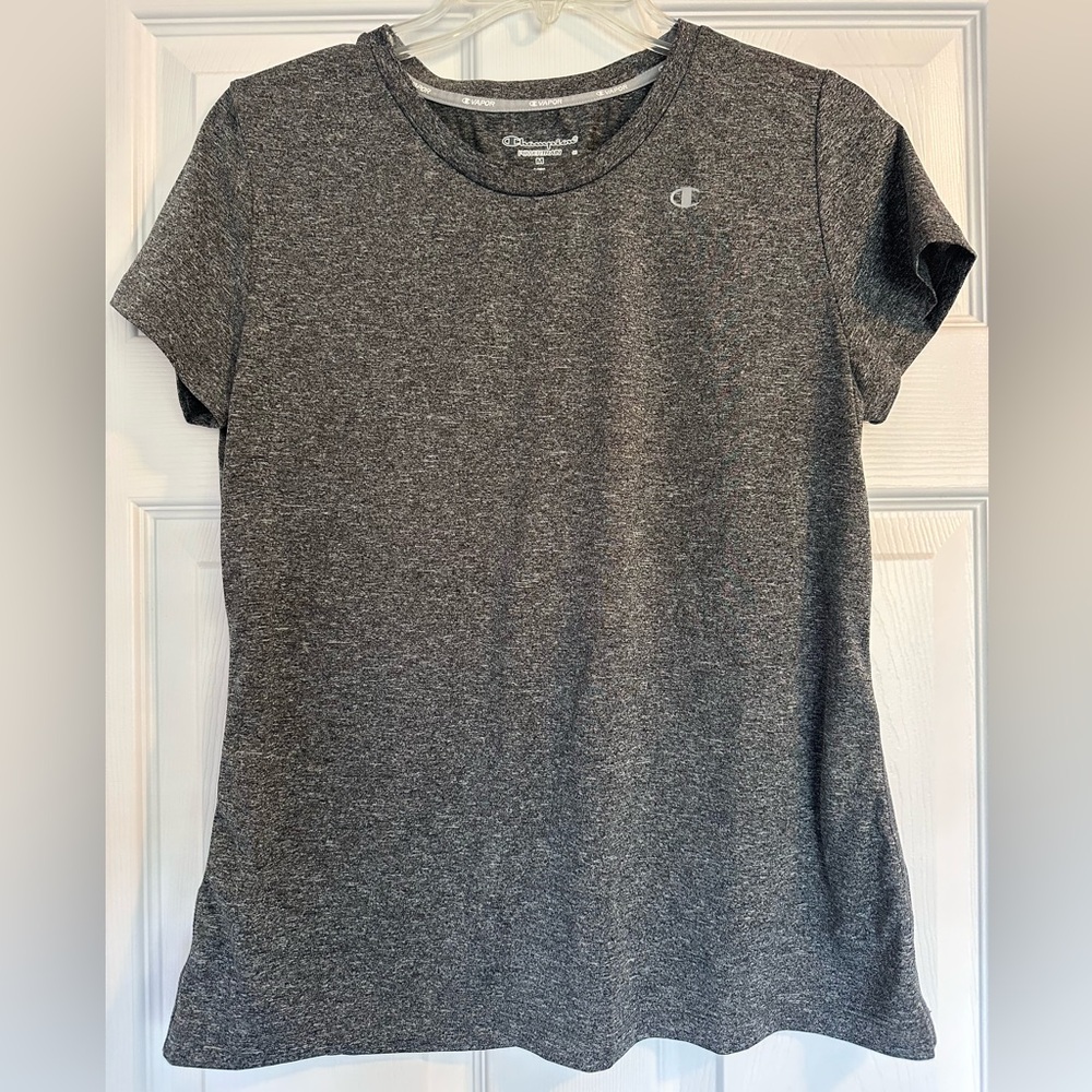 Champion Women's Charcoal Heather Short Sleeve Performance Tee
